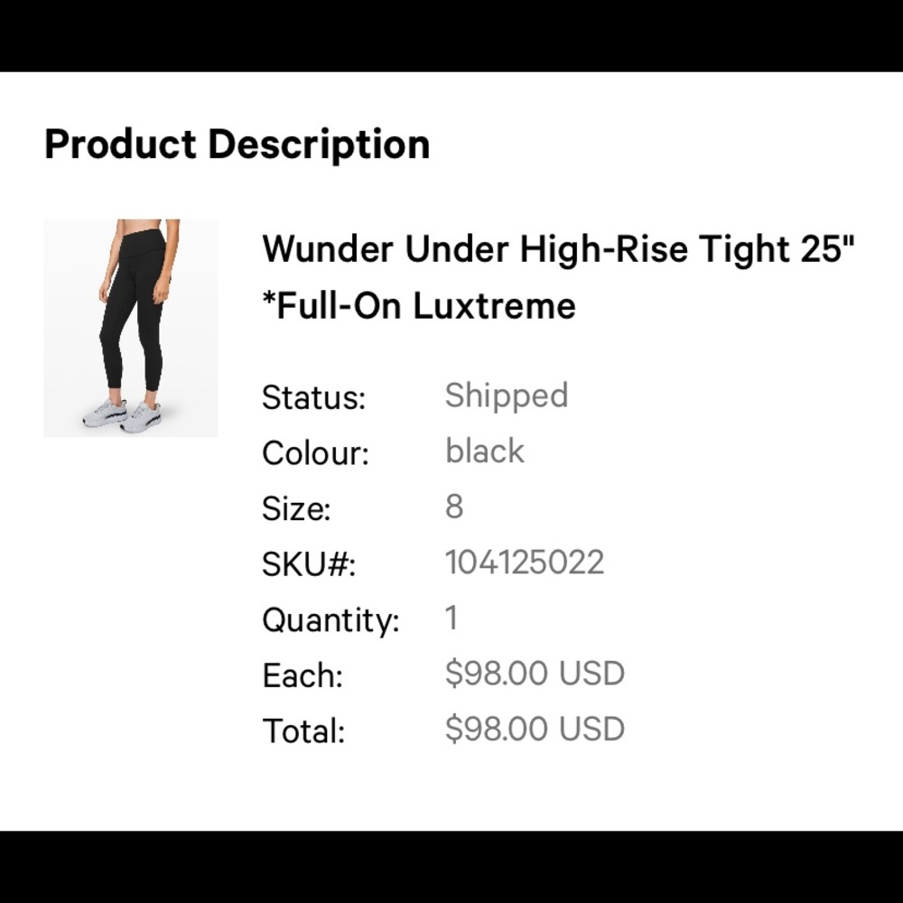 Lululemon Wunder Under High-Rise Leggings